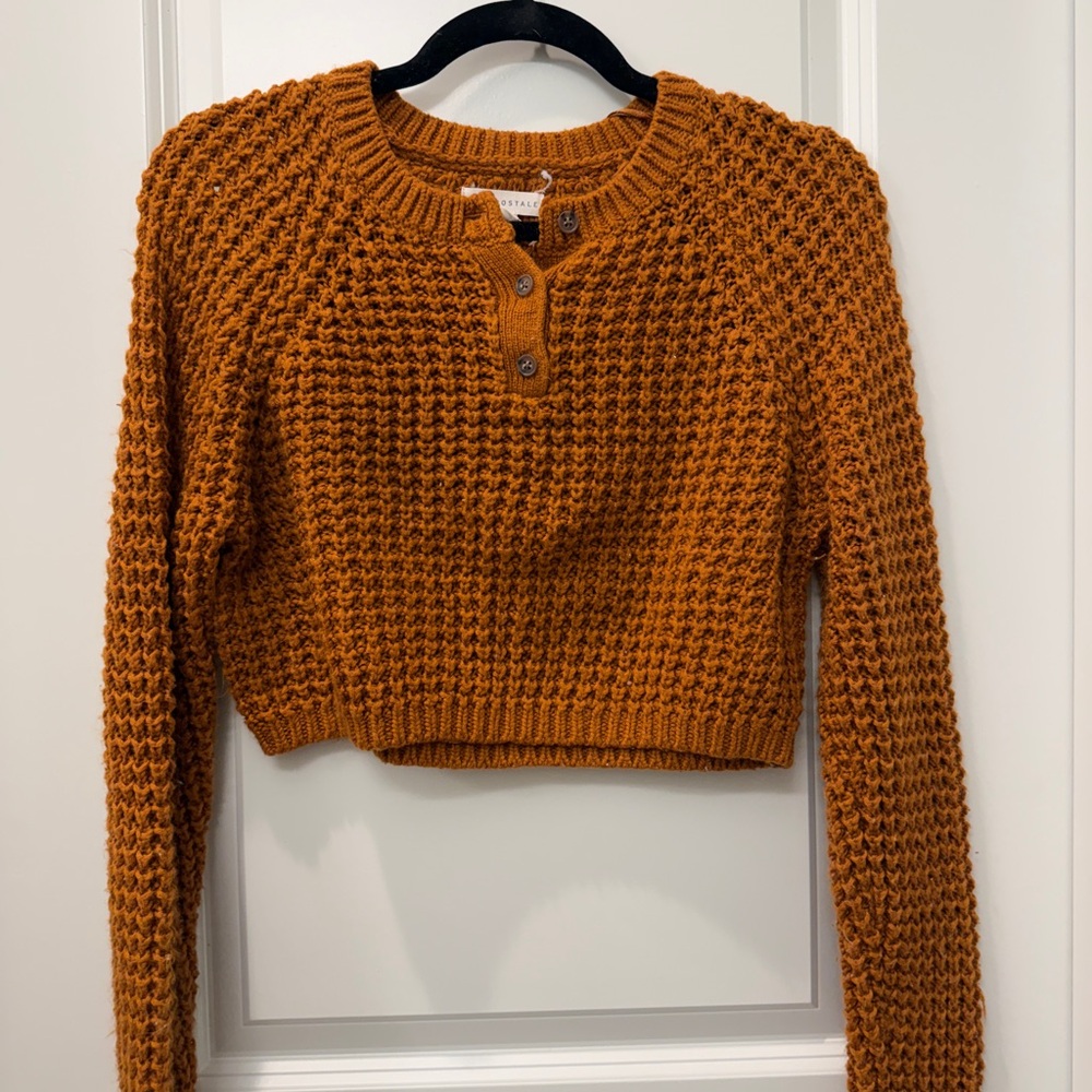 Aeropostale Women's Sweater in Warm Orange